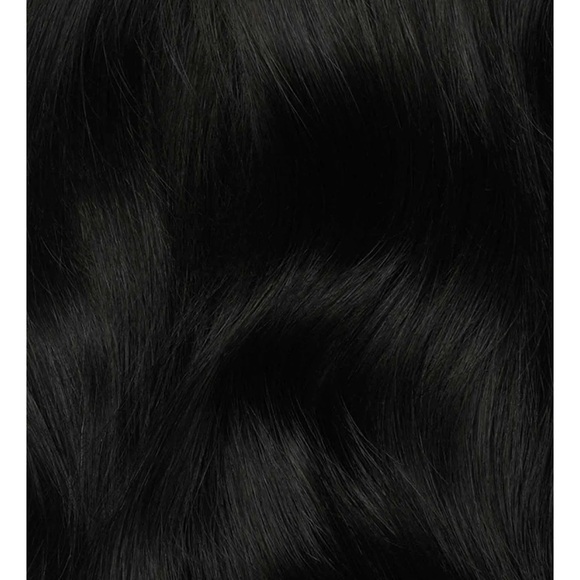 20 inch Black Wavy Hair Extensions with Halo - Picture 4 of 6